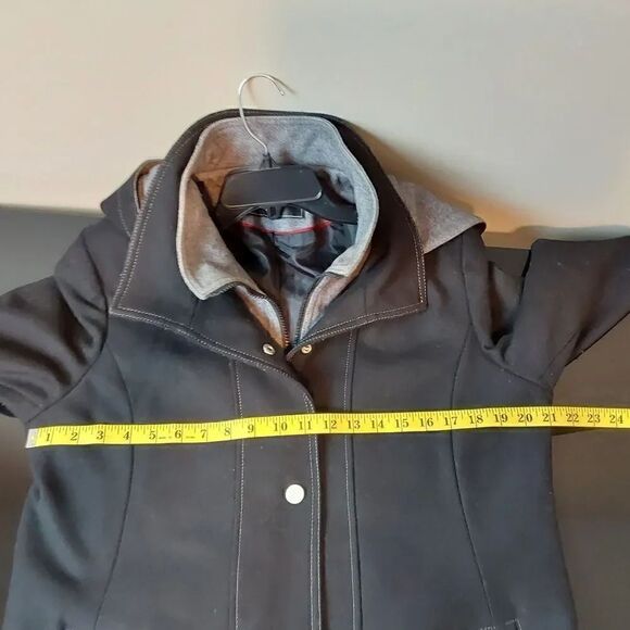 Fleet Street Limited Coat Size L Black Wool - Picture 12 of 12